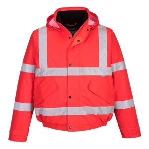 Bomber Rosso Hi-Visibility