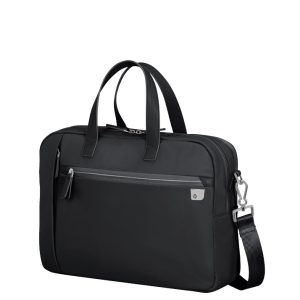 Samsonite Eco Wave Cartella PORTA COMPUTER 15.6 pollici con 2 scomparti, 39 cm, 15.5 L, Nero (Black)