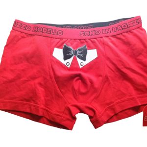 Boxer Bimbo Rosso Cotonella
