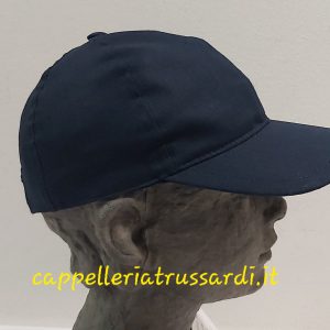 CAPPELLINO baseball VISIERA Bambino PURO LINO BLU MADE IN ITALY