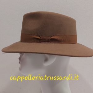 CAPPELLO CASUAL FELTRO LANA MERINO CASHMERE MARRONE CHIARO TORTORA Made in Italy