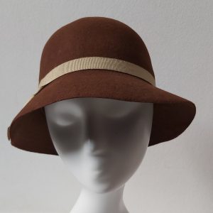 CAPPELLO CLOCHE FELTRO LANA ARROTOLABILE RICHIUDIBILE MADE IN ITALY