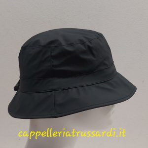 CAPPELLO DONNA CLOCHE IMPERMEABILE GOMMATO BLU