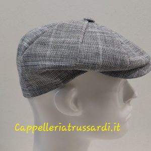 COPPOLA BERRETTO ESTIVO FANTASIA GRIGIO PEAKY BLINDERS COTONE MADE IN ITALY