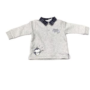 Maglietta a Manica Lunga Bambino Grigio Mignolo