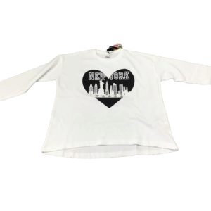 Maglietta Manica Lunga Bambina Bianca iDO