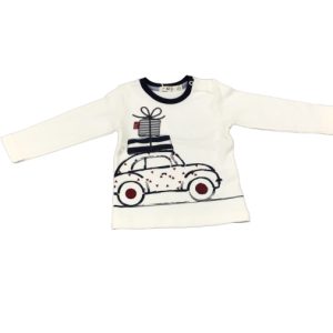 Maglietta Manica Lunga Bambina Bianco