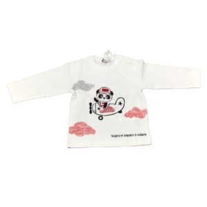 Maglietta Manica Lunga Bambina Bianco iDO