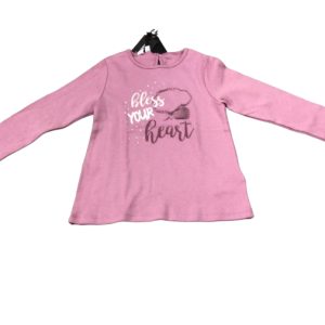 Maglietta Manica Lunga Bambina Rosa iDO