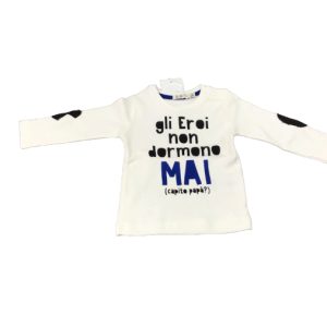 Maglietta Manica Lunga Bambino Bianco EMC