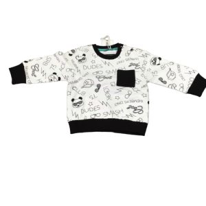 Maglietta Manica Lunga Bambino Bianco Sarabanda