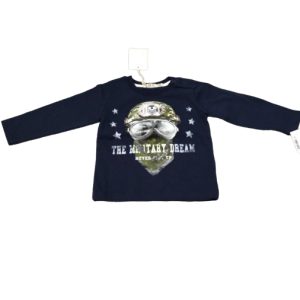 Maglietta Manica Lunga Bambino Blue Notte EMC