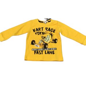 Maglietta Manica Lunga Bambino Gialla EMC