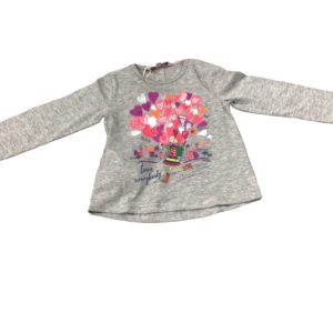 Maglietta Manica Lunga Boboli Grigia